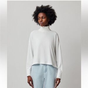 ATM Anthony Thomas Melillo White Heavy Weight Turtleneck Long Sleeve Size XL